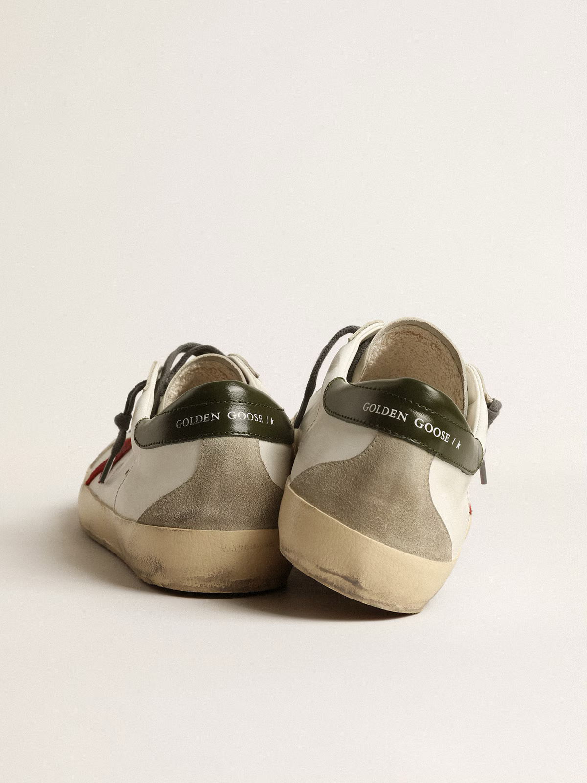 Golden Goose Super Star with Red Suede Star