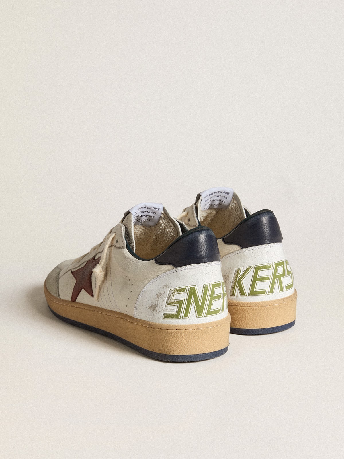 Golden Goose with brown star and nappa heel tab