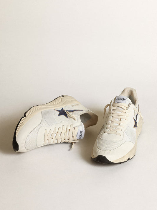 Golden Goose Running Sole in white leather