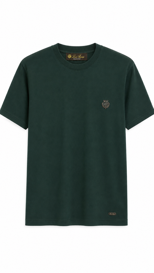 Loro Piana Crest T-Shirt – Forest Green