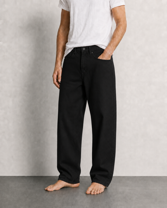 STRAIGHT-LEG JEANS
