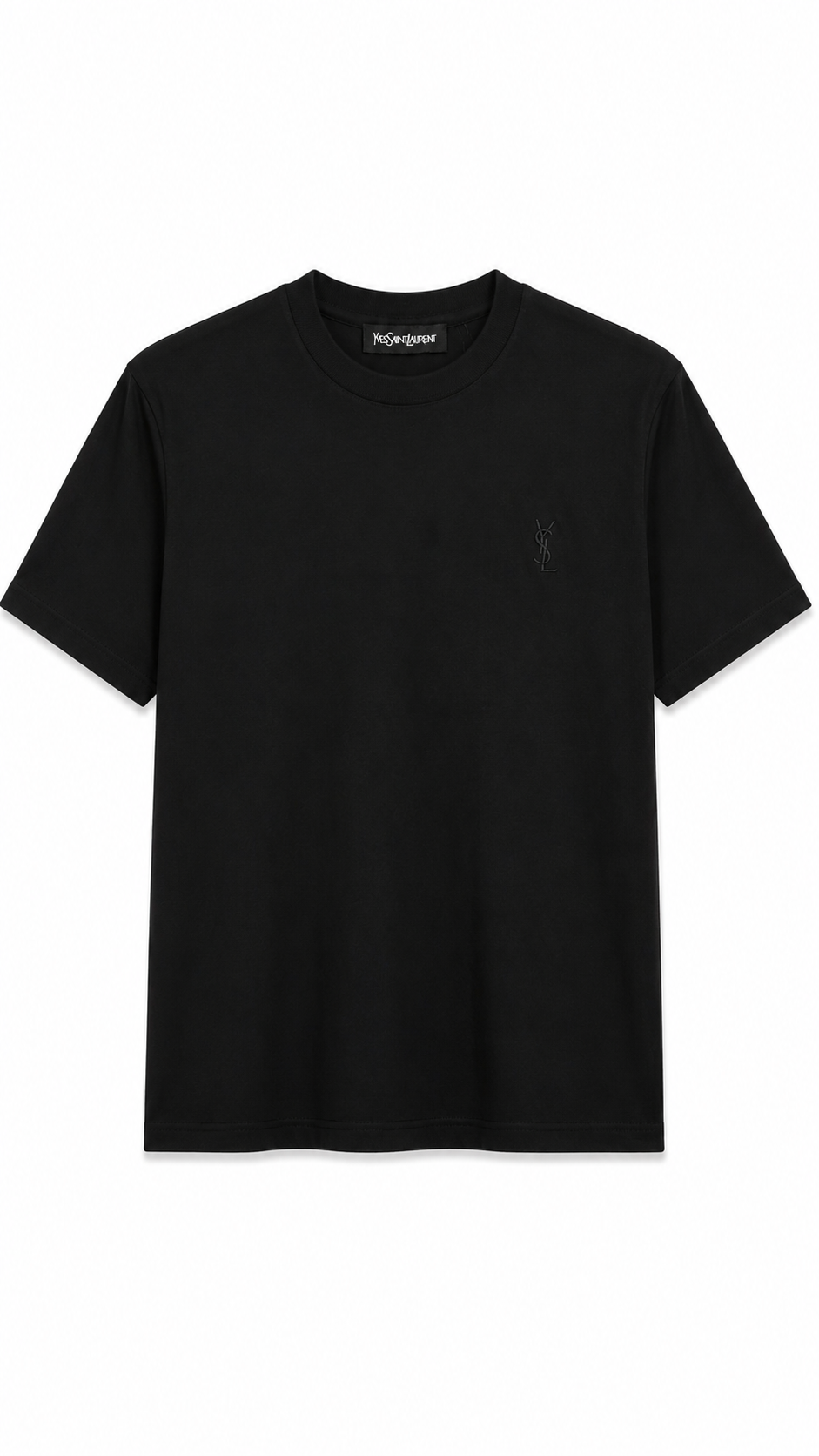 Saint Laurent YSL Logo T-Shirt – Black