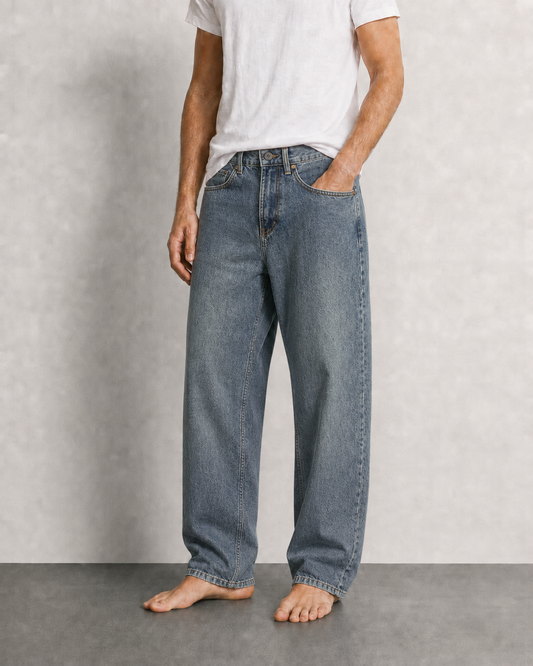 STRAIGHT-LEG JEANS