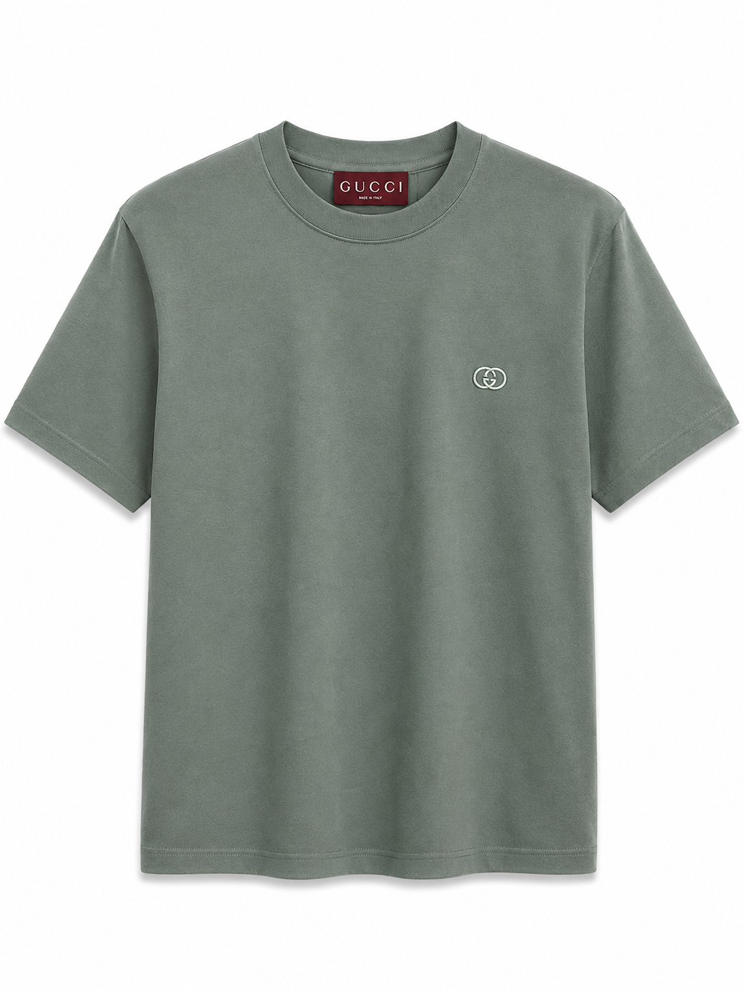 Gucci Interlocking G Logo T-Shirt – Sage Green