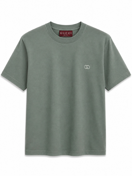 Gucci Interlocking G Logo T-Shirt – Sage Green