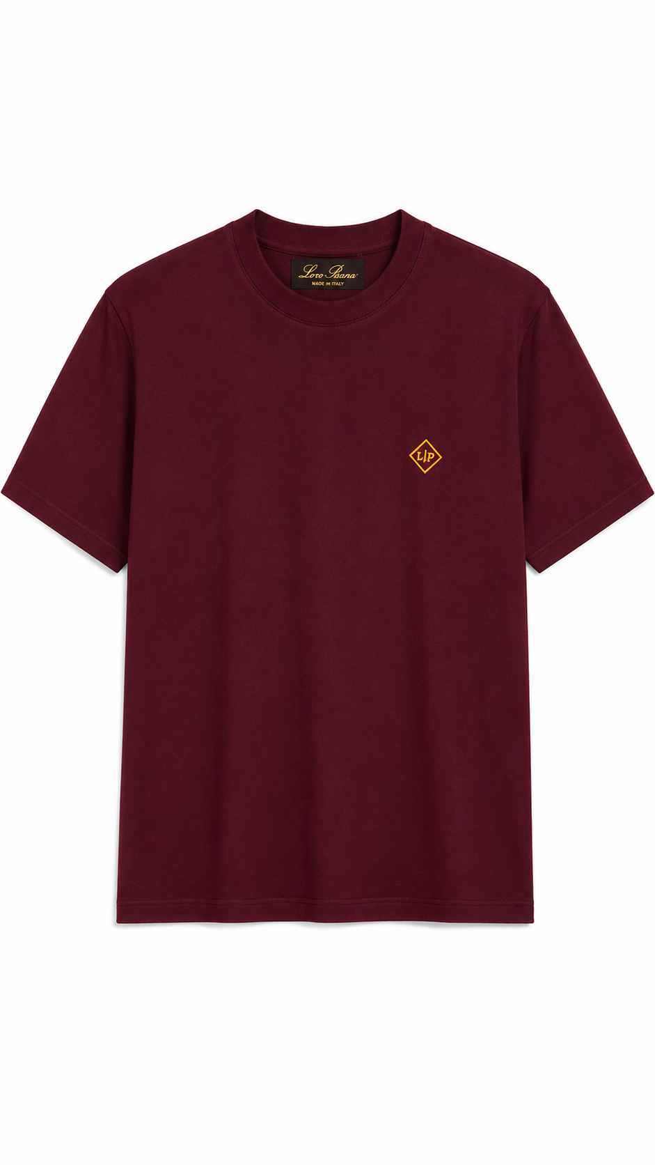 Loro Piana LP Logo T-Shirt – Burgundy
