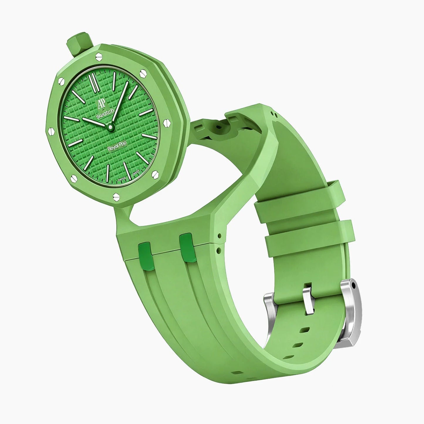 Green Eight Swatch X AP Royal Pop