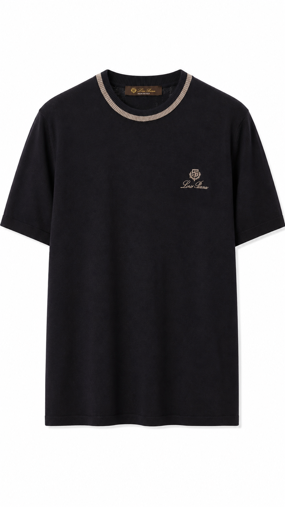 Loro Piana Contrast Trim T-Shirt