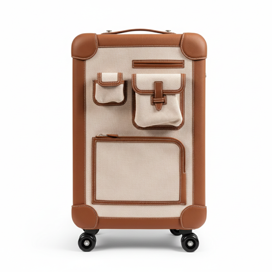 Hermes TOILE R.M.S CARGO Rolling Luggage