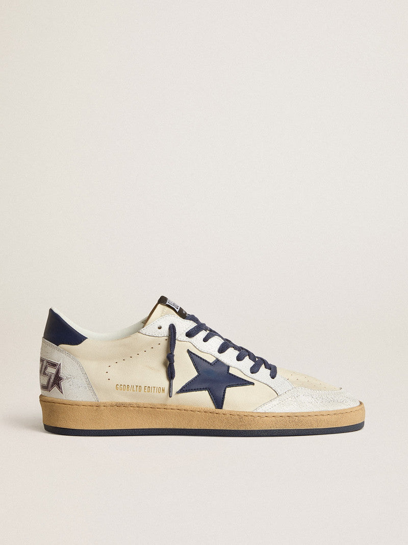 Golden Goose Ball Star LTD in cream nappa