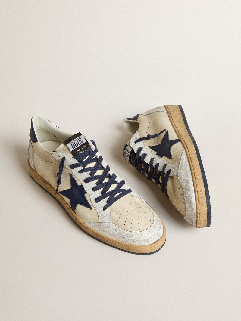 Golden Goose Ball Star LTD in cream nappa
