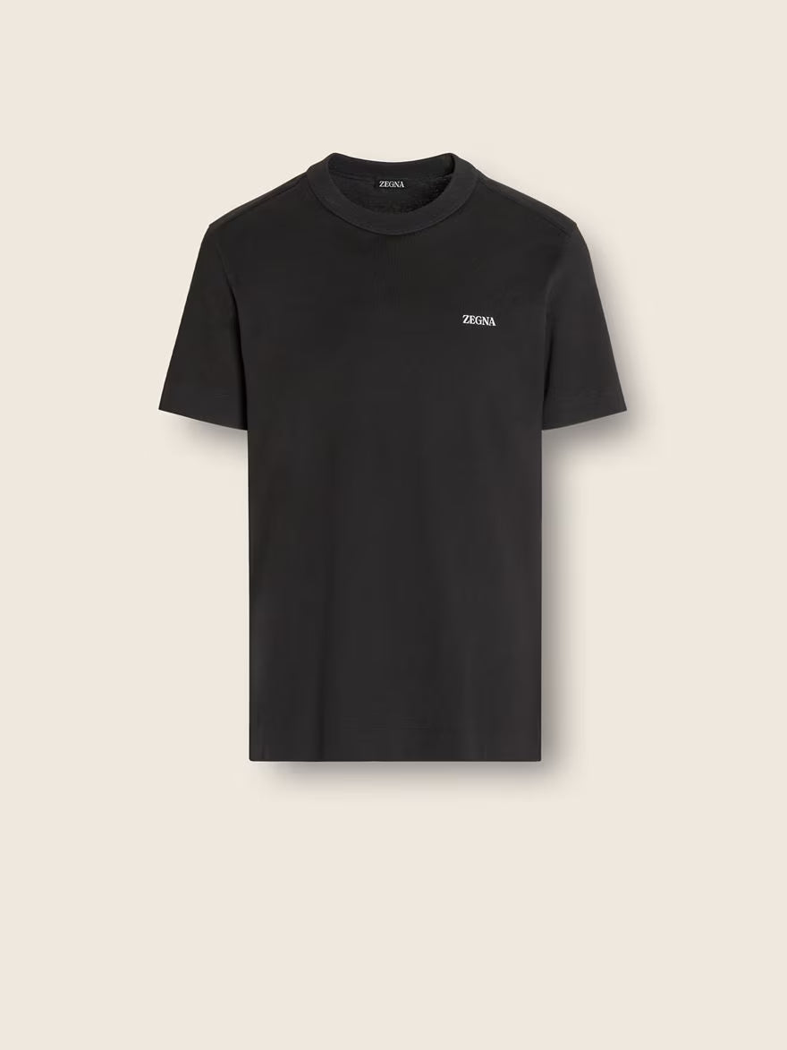Zegna Logo T-Shirt – Black