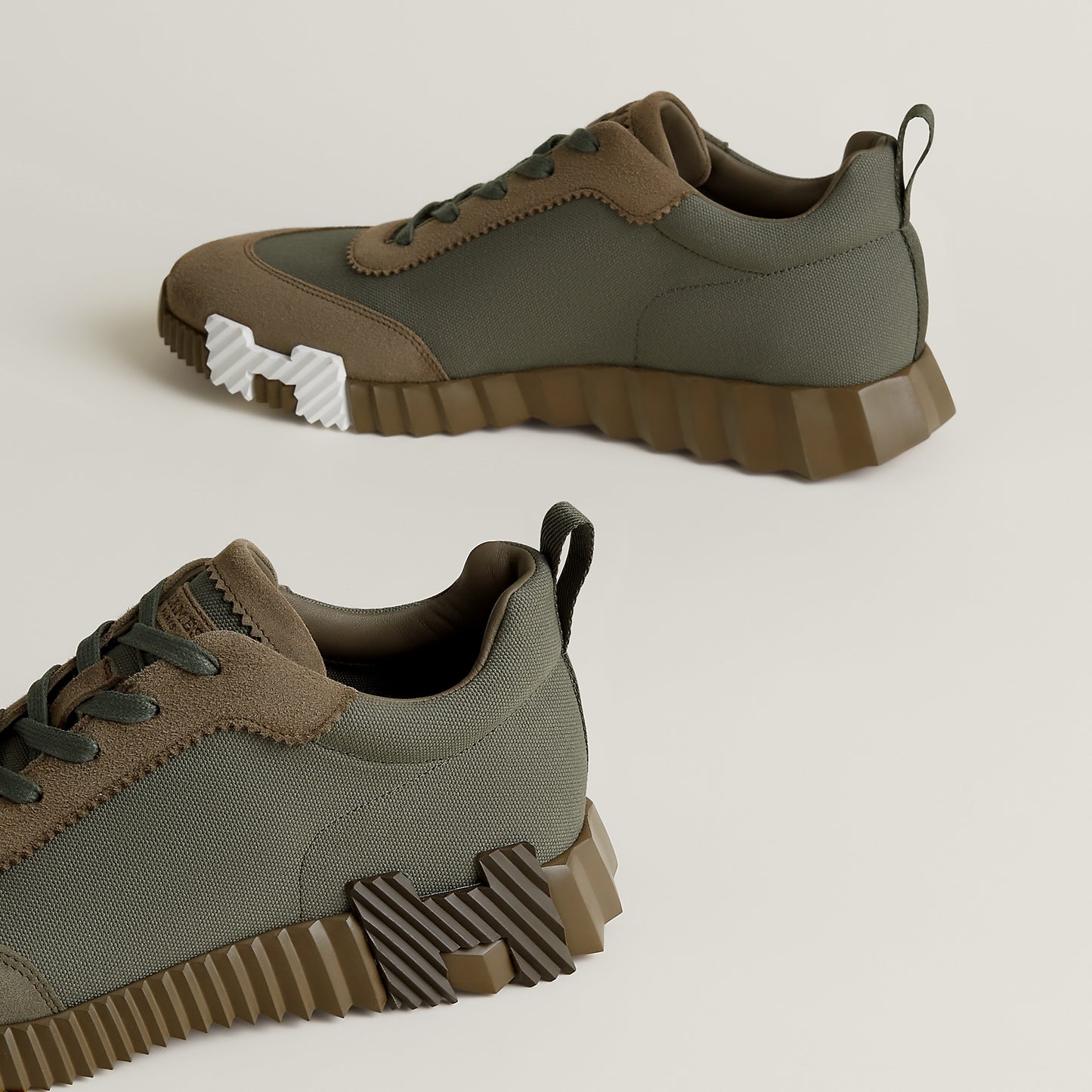 Hermes Bouncing Sneaker Olive Green