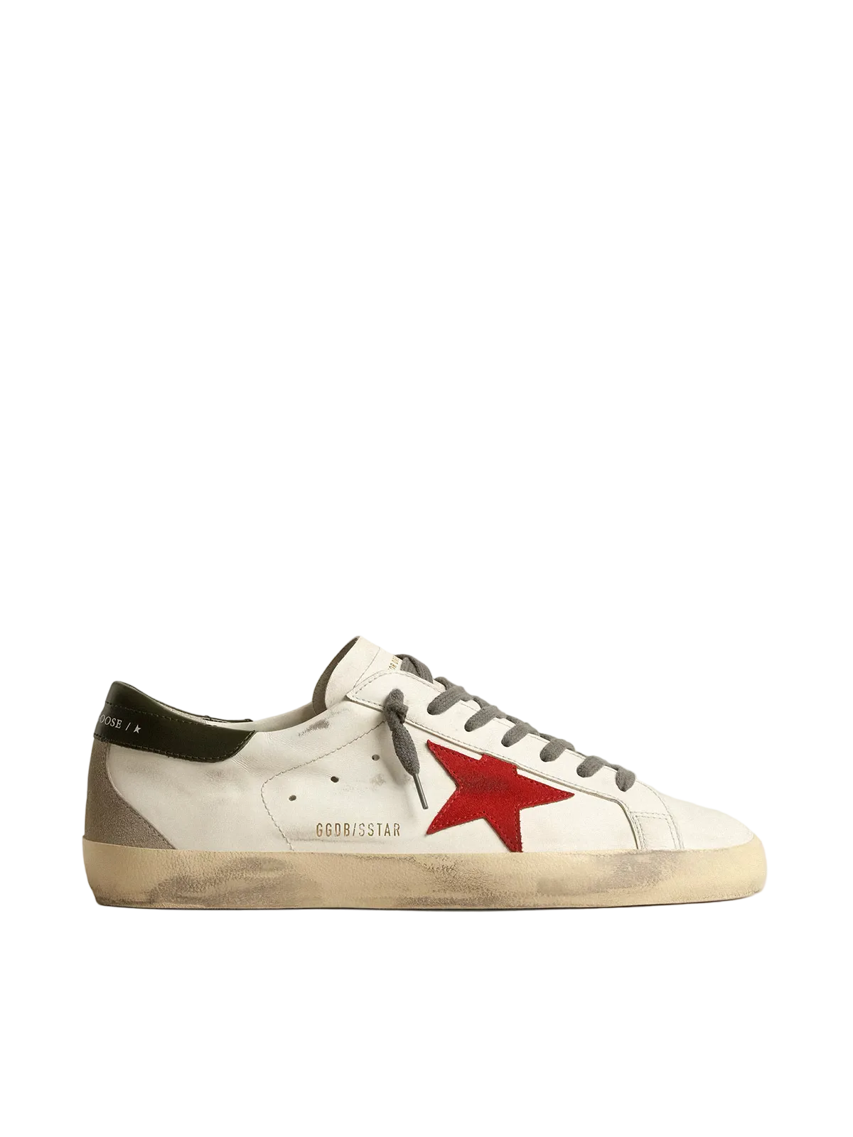 Golden Goose Super Star with Red Suede Star
