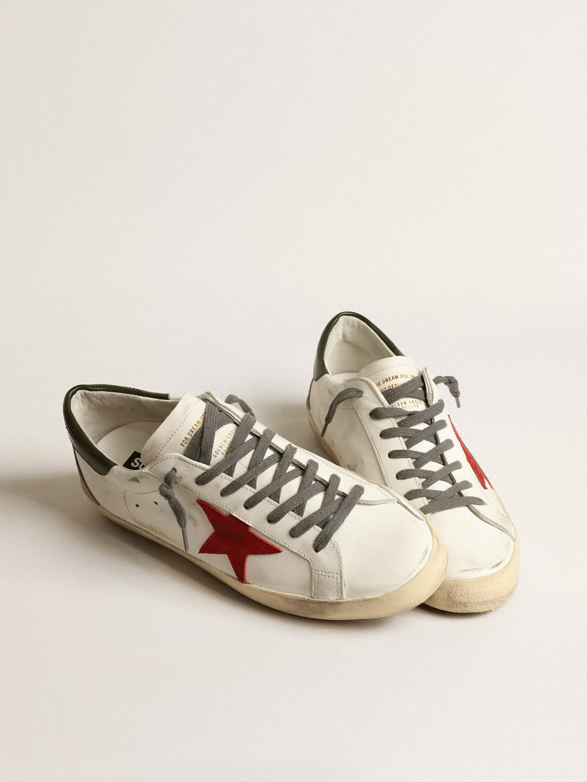 Golden Goose Super Star with Red Suede Star