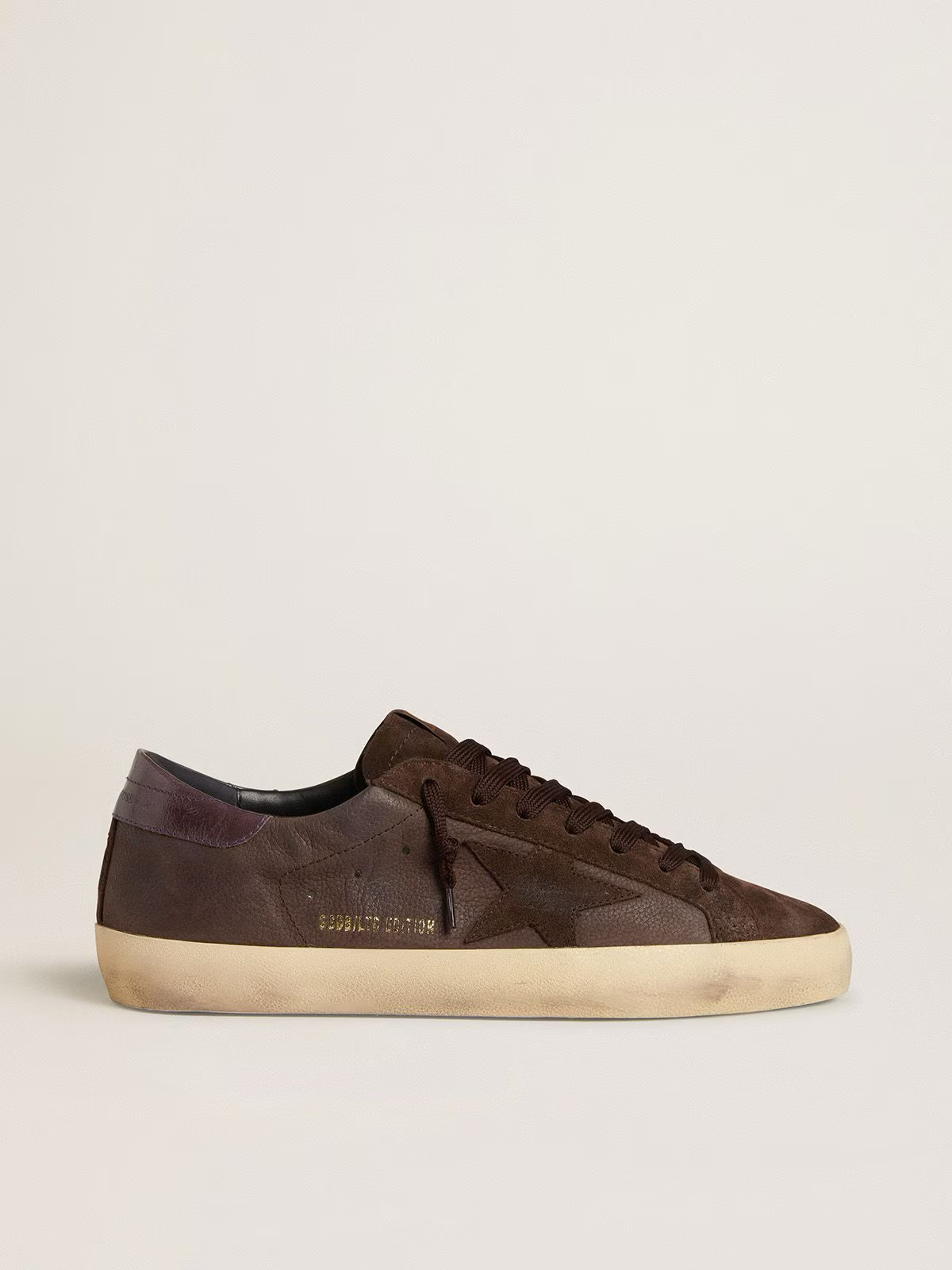 Golden Goose Super Star in Brown Nubuck