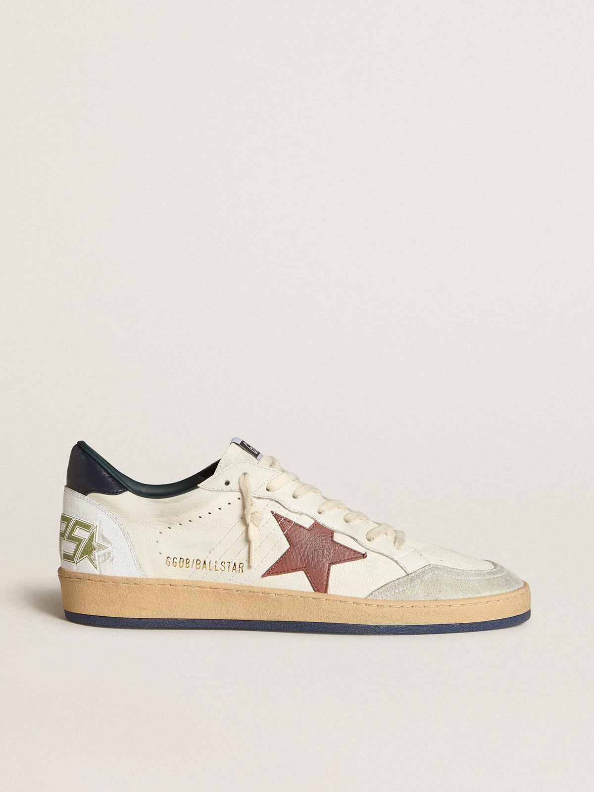 Golden Goose with brown star and nappa heel tab