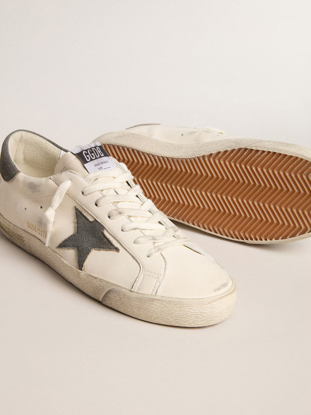 Golden Goose Super Star with grey suede star