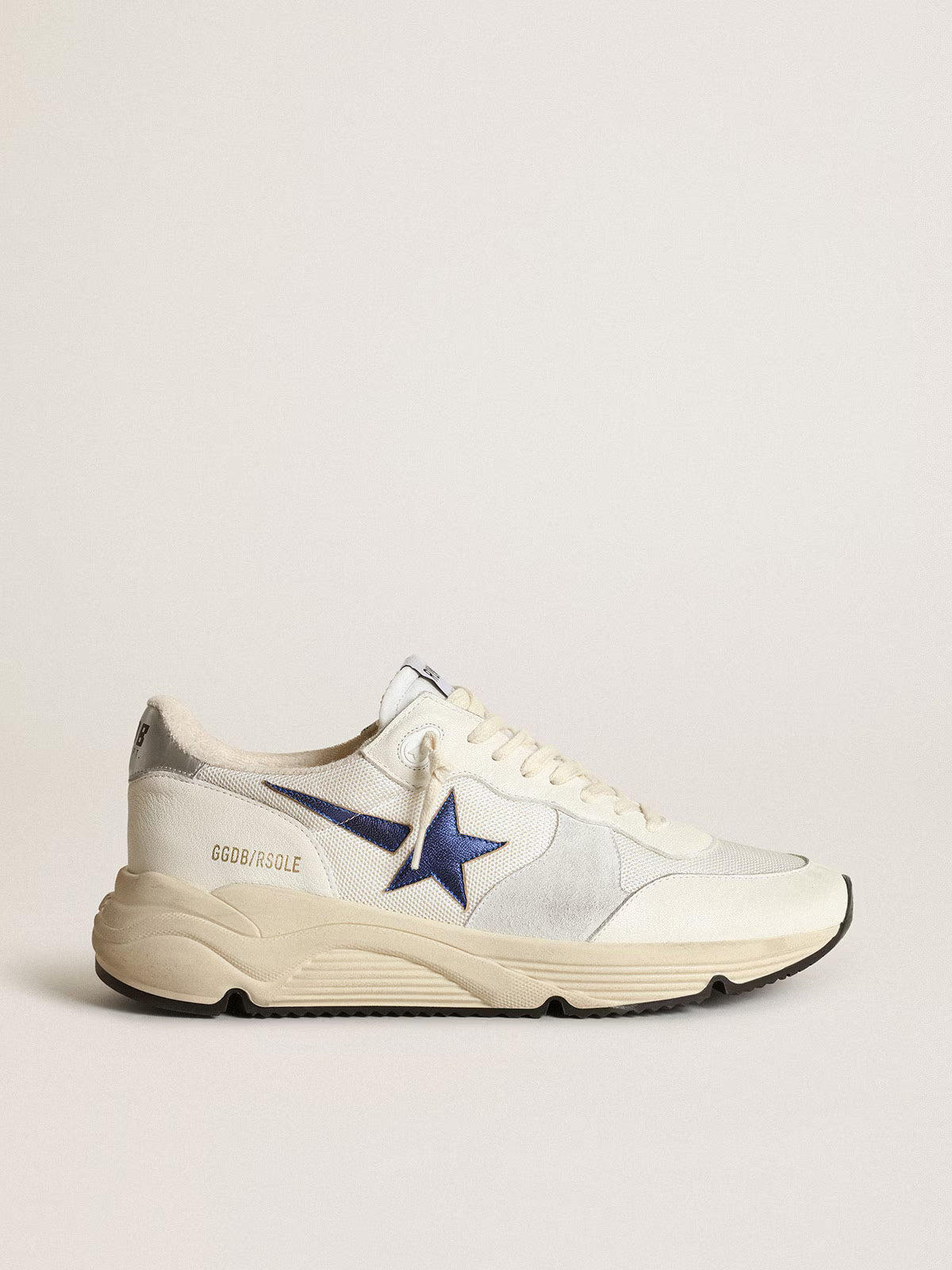 Golden Goose Running Sole in white leather