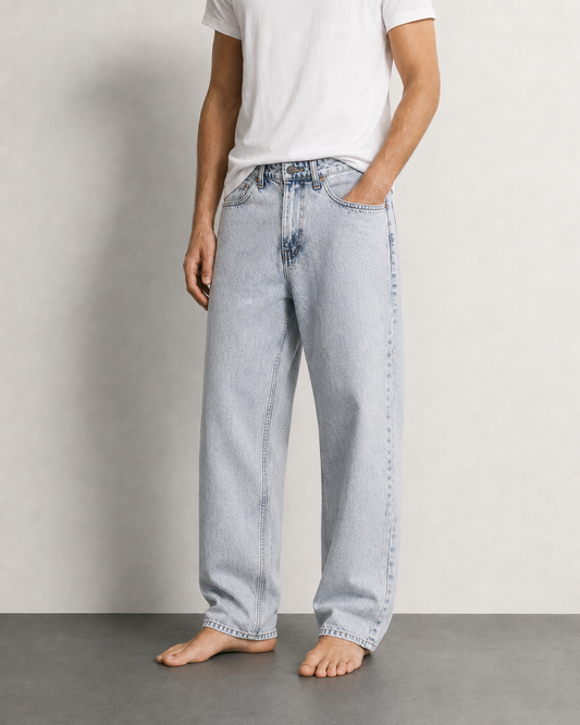 STRAIGHT-LEG JEANS