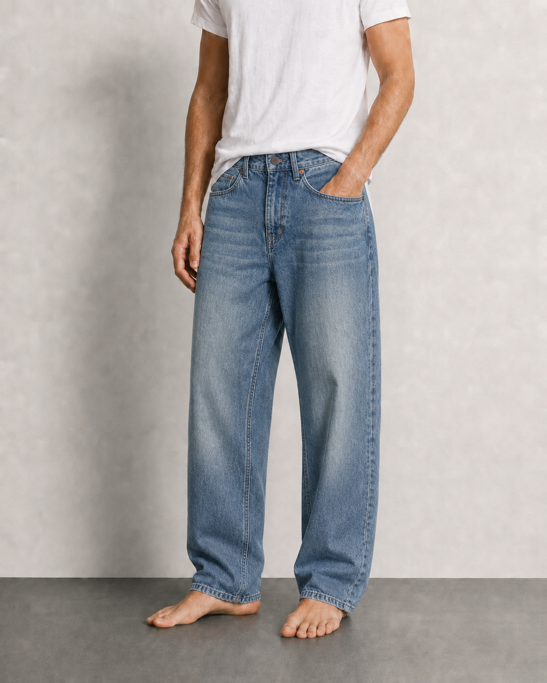 STRAIGHT-LEG JEANS