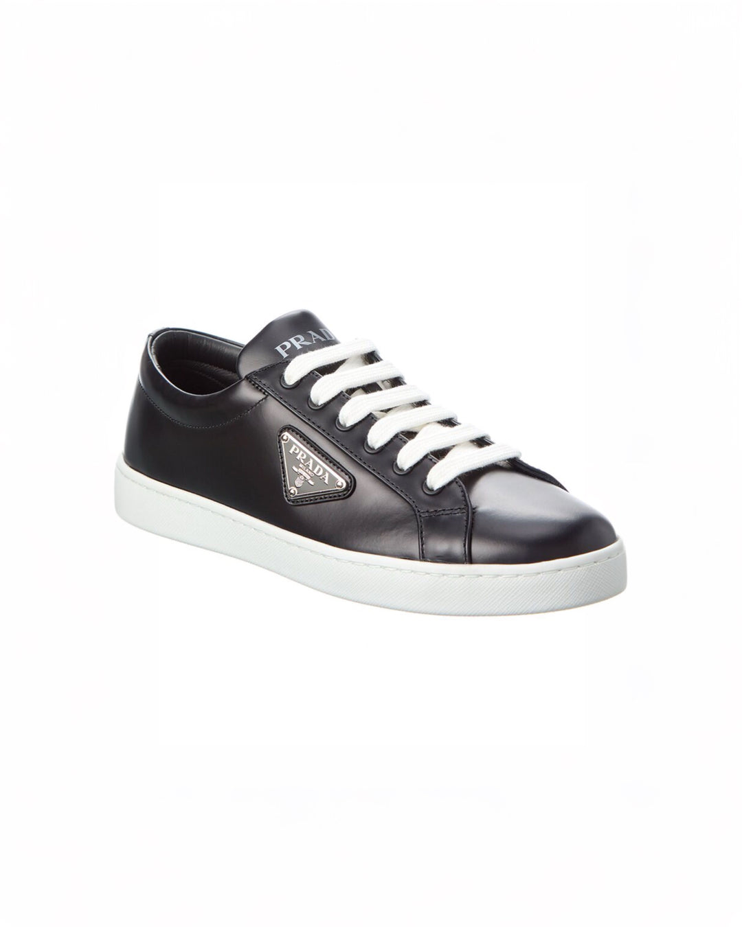 Prada Brushed Leather Low-Top Sneaker